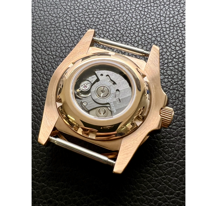 YM Skeleton Rose Gold - Seiko Mods