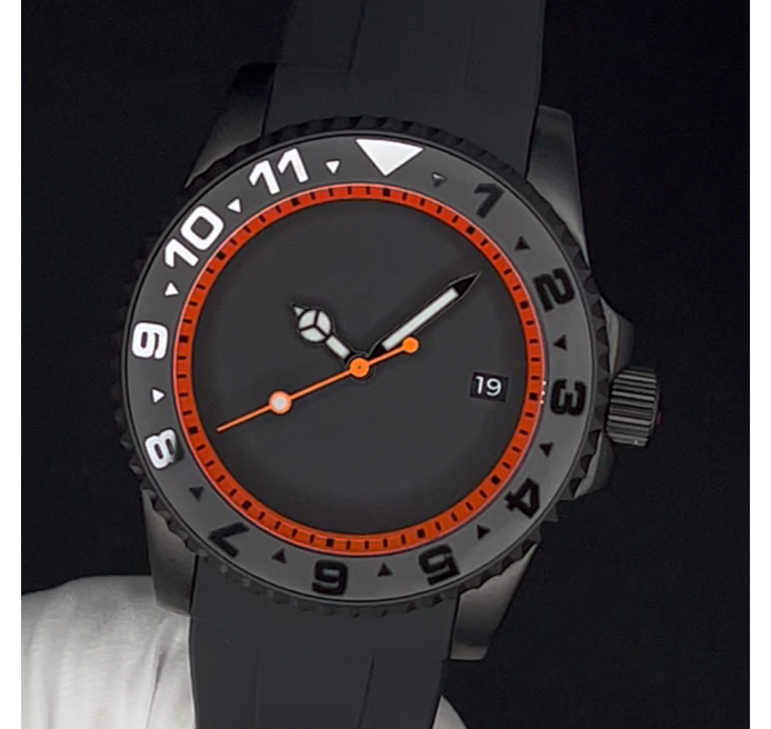 Orange Stealth Blackout - Seiko Mod