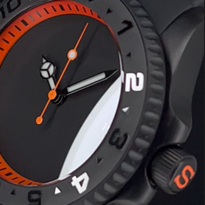 Orange Stealth Blackout - Seiko Mod