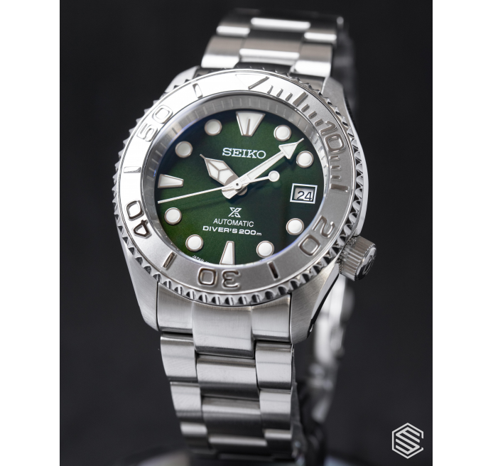 seiko green yacht master mod